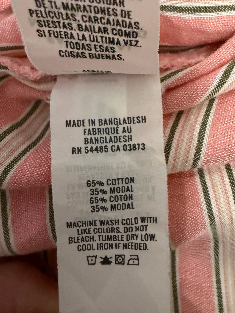 Aerie Off-Duty Seersucker Button Down Oversized Pink White Shirt Small - Picture 8 of 8